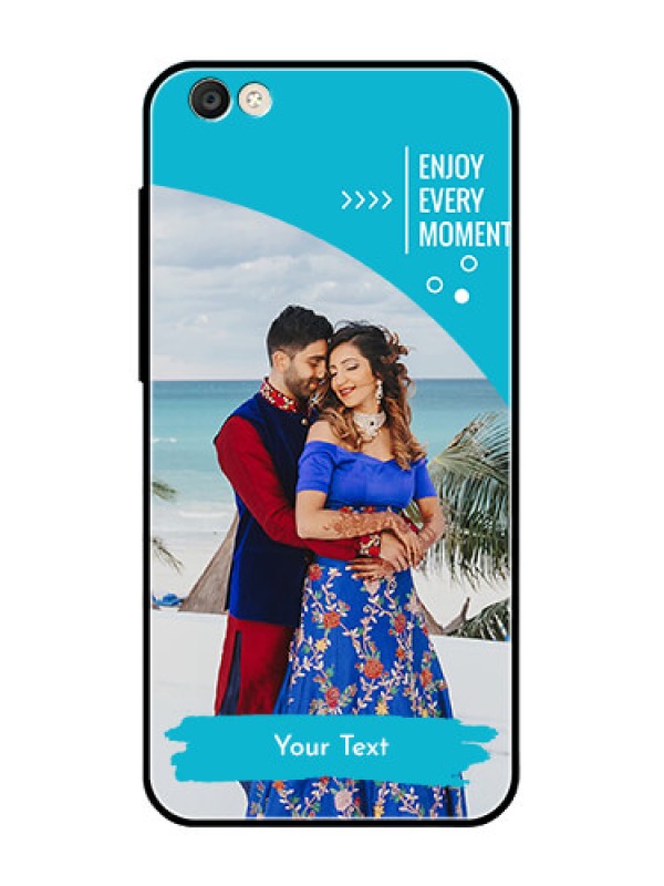 Custom Vivo Y55S Custom Glass Mobile Case  - Happy Moment Design