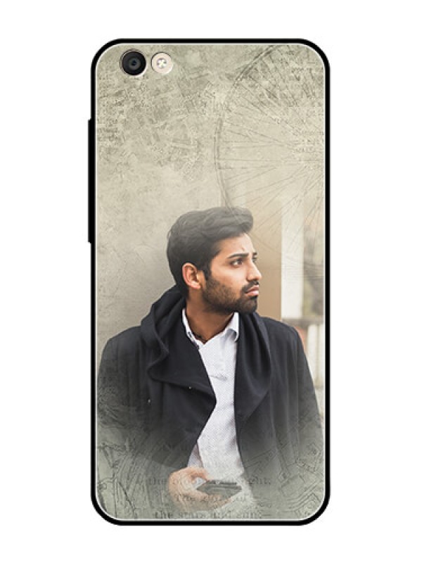 Custom Vivo Y55S Custom Glass Phone Case  - with vintage design