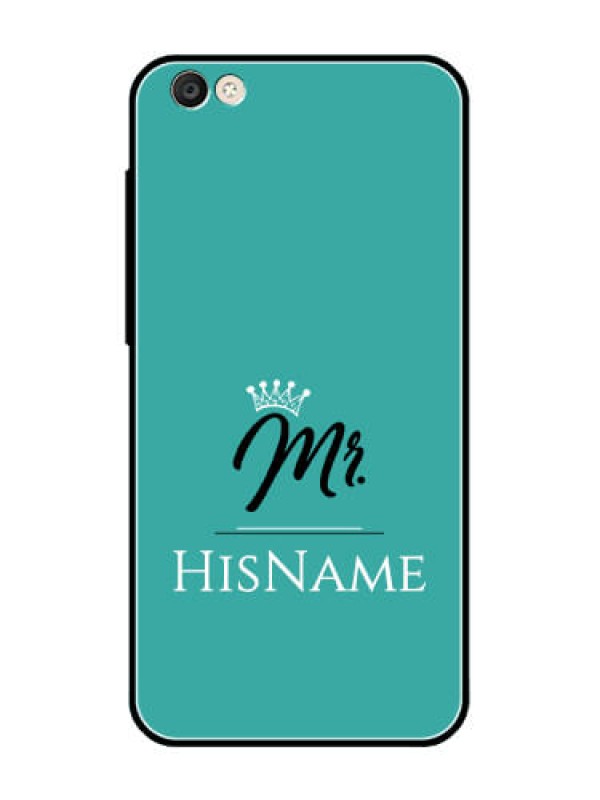 Custom Vivo Y55S Custom Glass Phone Case Mr with Name