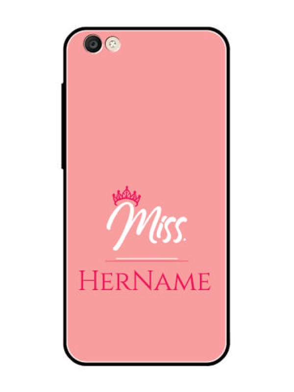 Custom Vivo Y55S Custom Glass Phone Case Mrs with Name