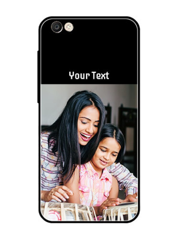 Custom Vivo Y55S Photo with Name on Glass Phone Case