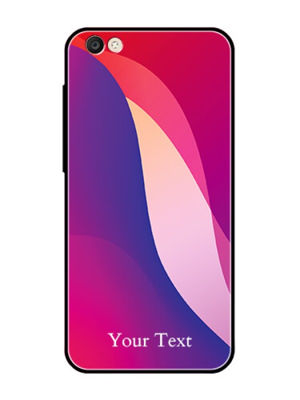 Custom Vivo Y55S Personalized Glass Phone Case - Digital abstract Overlap Design