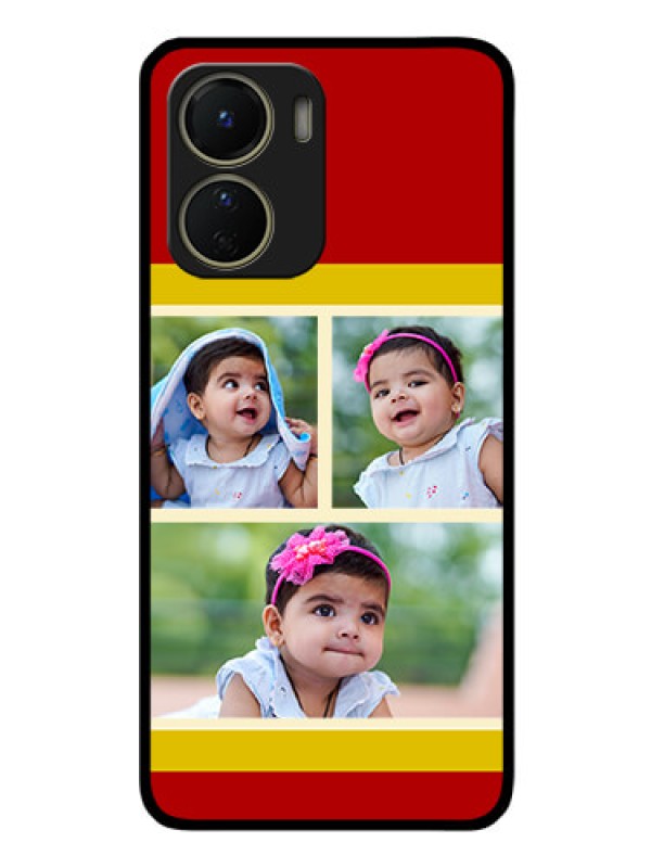 Custom Vivo Y56 5G Custom Glass Mobile Case - Multiple Pic Upload Design