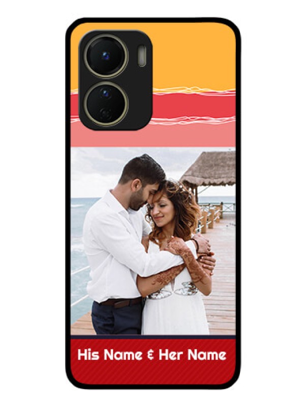 Custom Vivo Y56 5G Custom Glass Mobile Case - Colorful Case Design