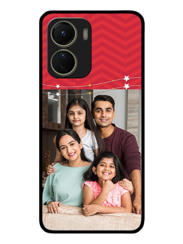 Custom Vivo Y56 5G Personalized Glass Phone Case - Happy Family Design