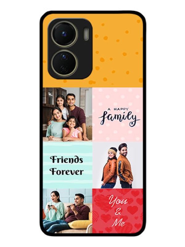 Custom Vivo Y56 5G Personalized Glass Phone Case - Images with Quotes Design