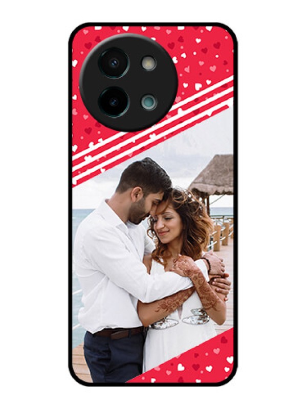 Custom Vivo Y58 5G Custom Glass Phone CaseValentines Gift Design