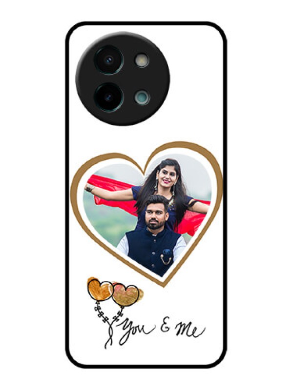 Custom Vivo Y58 5G Custom Glass Phone CaseYou and Me Design