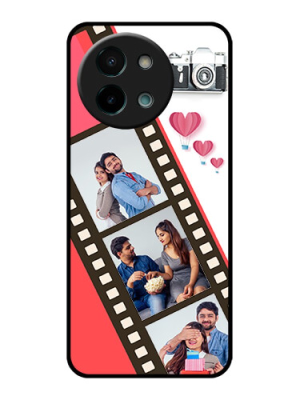 Custom Vivo Y58 5G Custom Glass Phone Case3 Image Holder With Film Reel