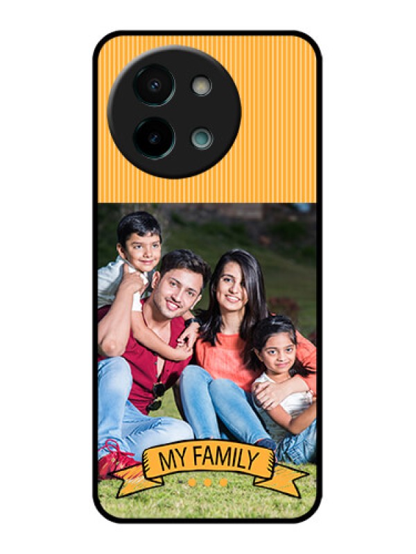 Custom Vivo Y58 5G Custom Glass Phone CaseMy Family Design