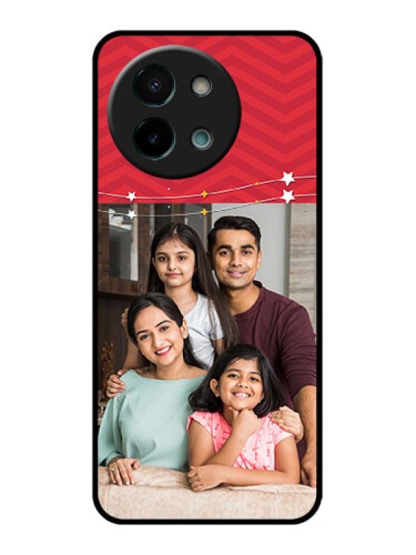 Custom Vivo Y58 5G Custom Glass Phone CaseHappy Family Design