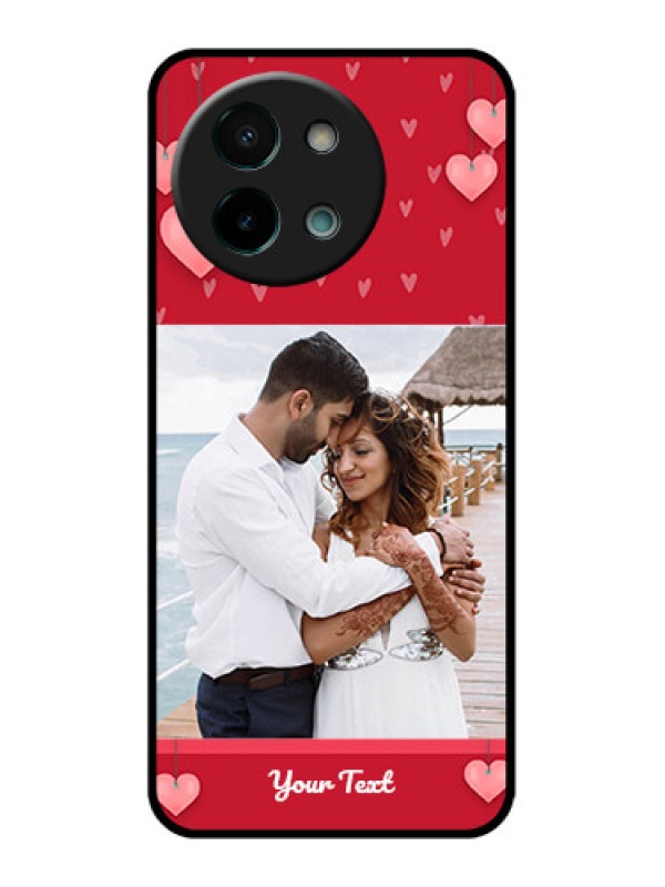 Custom Vivo Y58 5G Custom Glass Phone CaseValentines Day Design