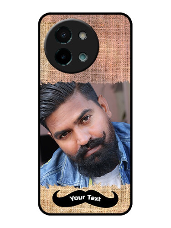Custom Vivo Y58 5G Custom Glass Phone CaseWith Texture Design