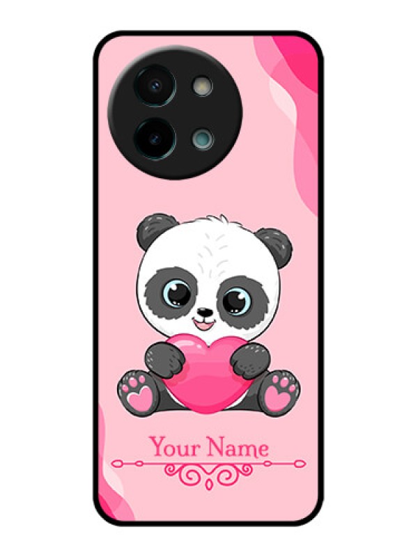 Custom Vivo Y58 5G Custom Glass Phone CaseCute Panda Design
