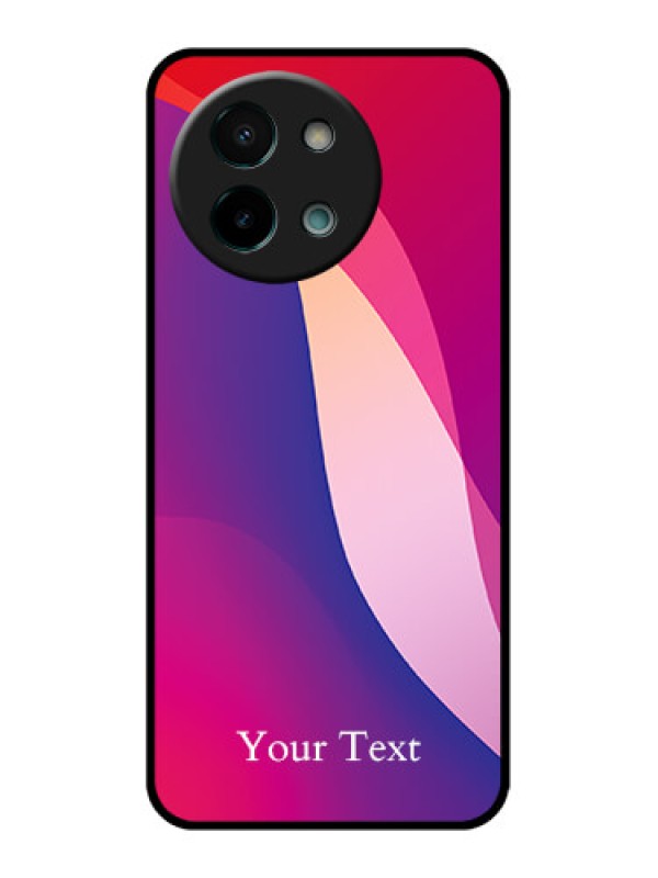 Custom Vivo Y58 5G Custom Glass Phone CaseDigital Abstract Overlap Design
