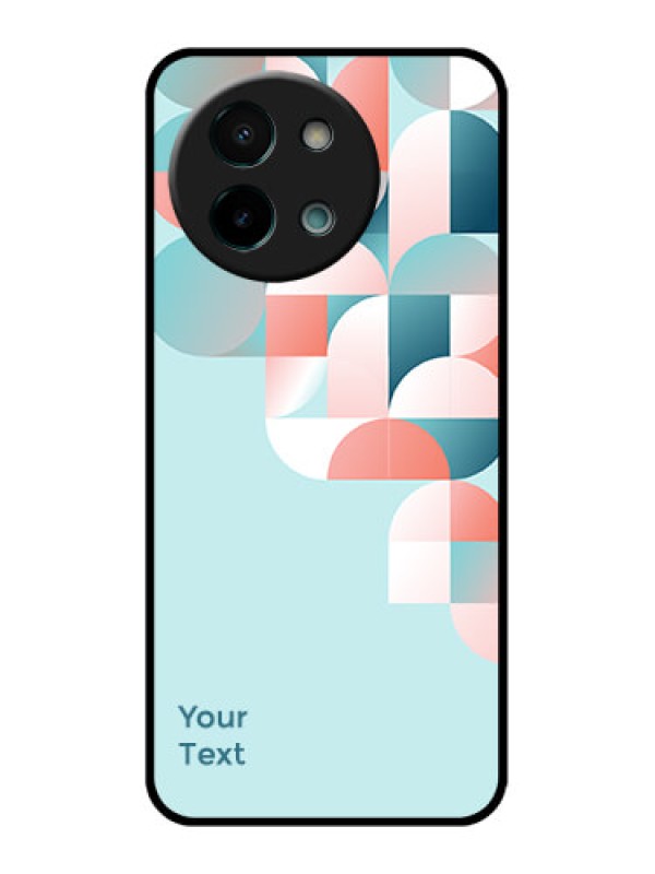 Custom Vivo Y58 5G Custom Glass Phone CaseStylish Semi - Circle Pattern Design