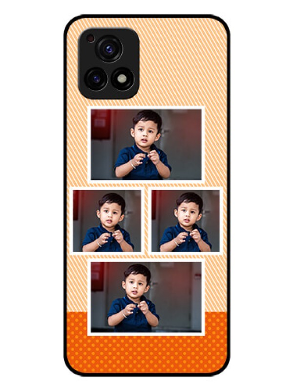 Custom Vivo Y72 5G Photo Printing on Glass Case - Bulk Photos Upload Design