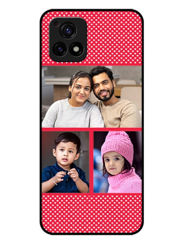 Custom Vivo Y72 5G Personalized Glass Phone Case - Bulk Pic Upload Design