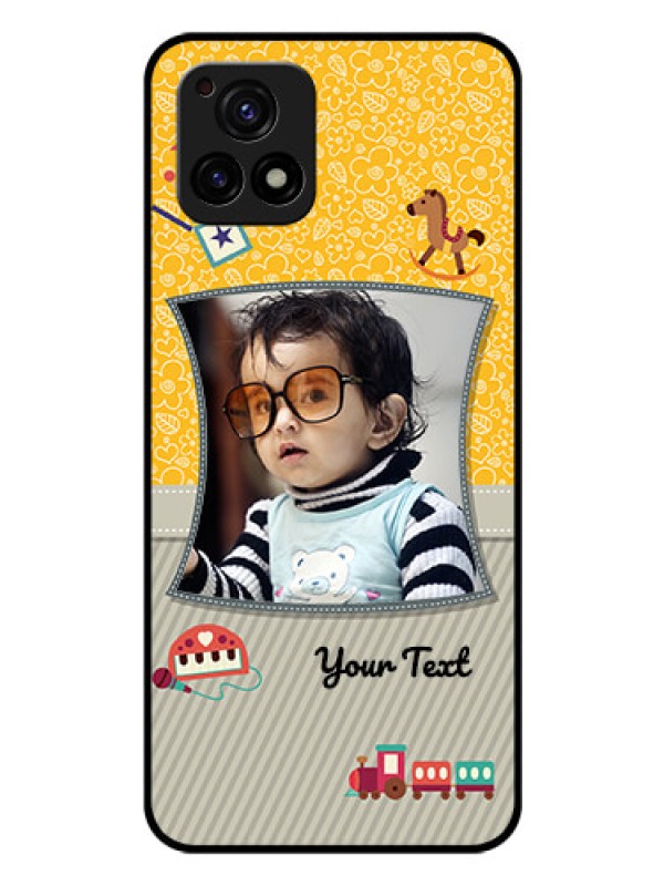 Custom Vivo Y72 5G Personalized Glass Phone Case - Baby Picture Upload Design