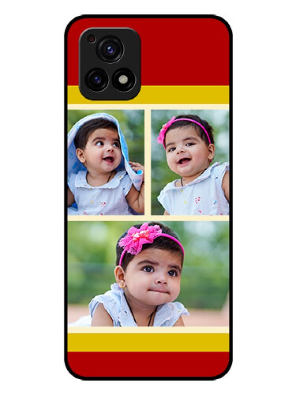 Custom Vivo Y72 5G Custom Glass Mobile Case - Multiple Pic Upload Design