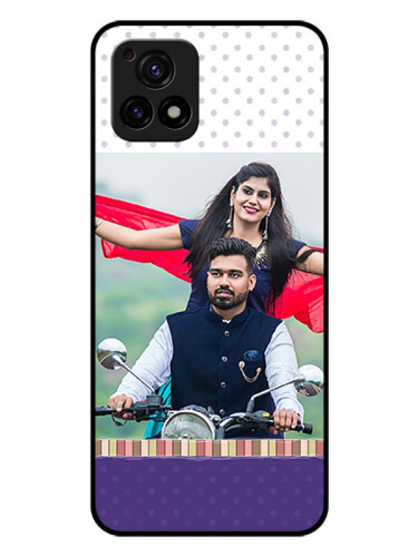 Custom Vivo Y72 5G Photo Printing on Glass Case - Cute Family Design