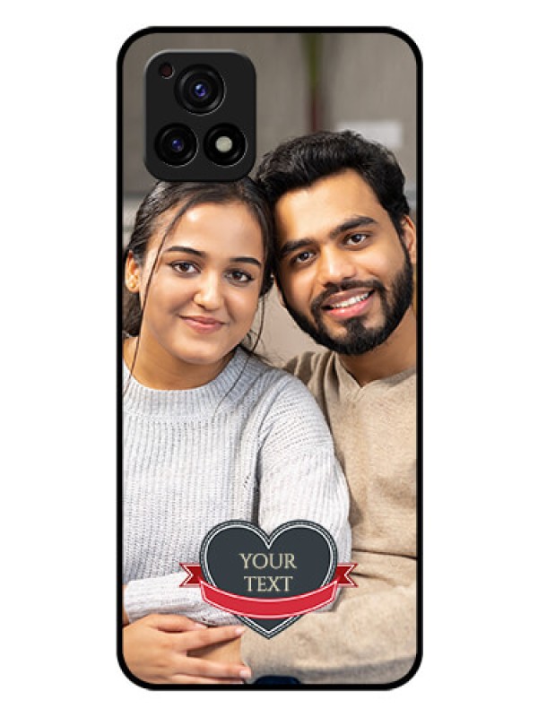 Custom Vivo Y72 5G Custom Glass Phone Case - Just Married Couple Design