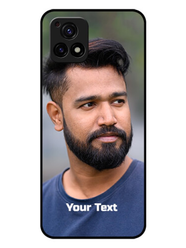 Custom Vivo Y72 5G Glass Mobile Cover: Photo with Text
