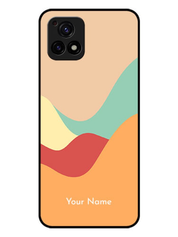 Custom Vivo Y72 5G Personalized Glass Phone Case - Ocean Waves Multi-colour Design