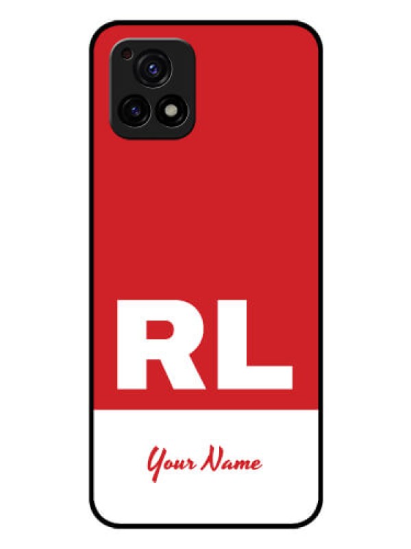 Custom Vivo Y72 5G Personalized Glass Phone Case - dual tone custom text Design
