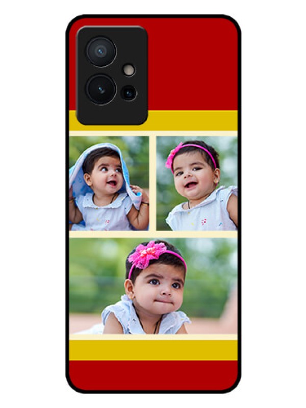 Custom Vivo Y75 5G Custom Glass Mobile Case - Multiple Pic Upload Design