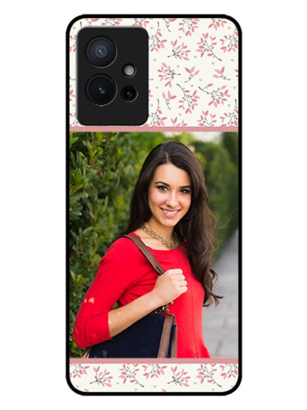 Custom Vivo Y75 5G Custom Glass Phone Case - Premium Floral Design