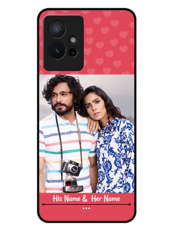 Custom Vivo Y75 5G Photo Printing on Glass Case - Simple Love Design