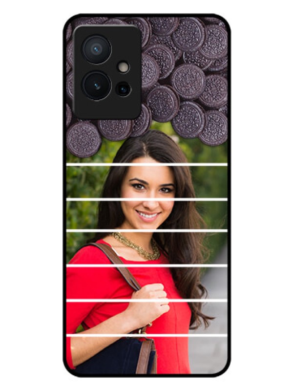 Custom Vivo Y75 5G Custom Glass Phone Case - with Oreo Biscuit Design