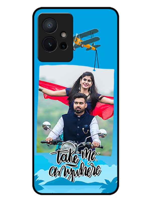 Custom Vivo Y75 5G Custom Glass Mobile Case - Traveller Design