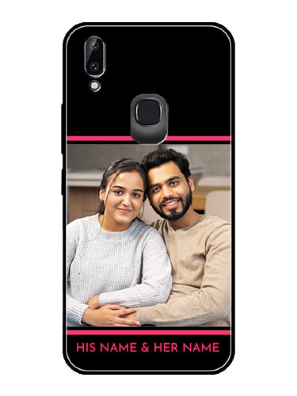 Custom Vivo Y83 Pro Custom Glass Mobile Case  - with Add Text Design