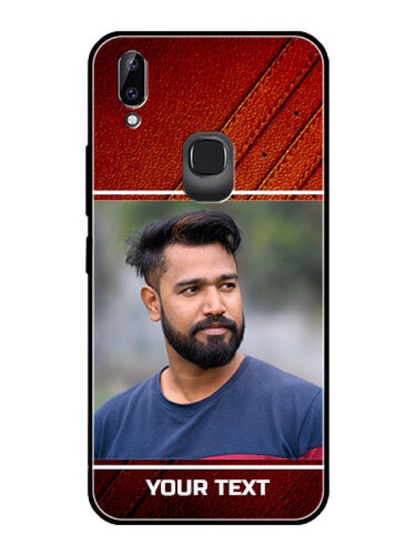Custom Vivo Y83 Pro Personalized Glass Phone Case  - Leather Phone Case Design