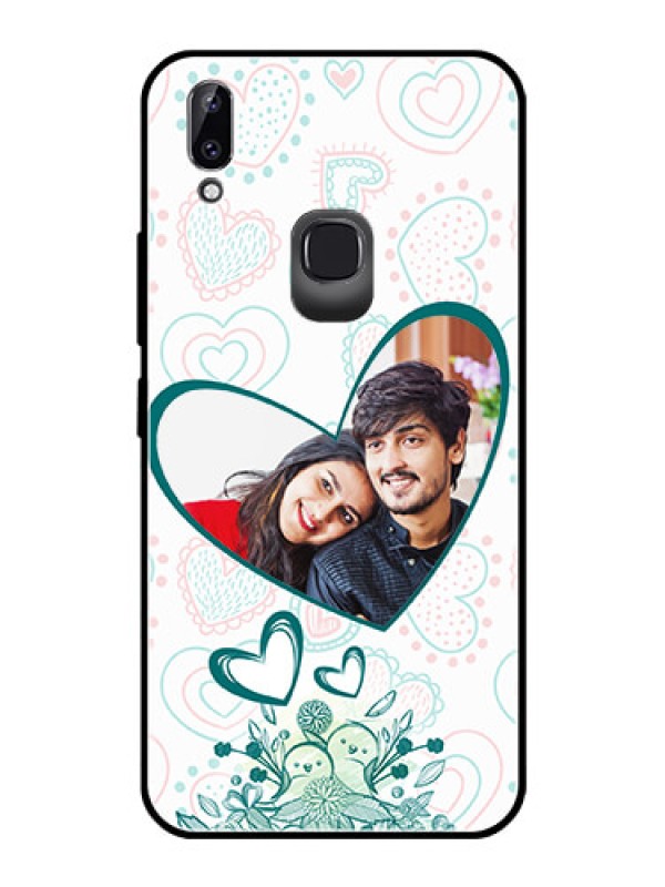 Custom Vivo Y83 Pro Photo Printing on Glass Case  - Premium Couple Design