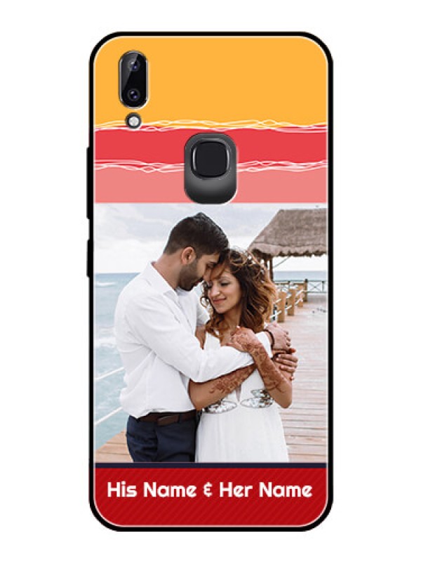 Custom Vivo Y83 Pro Custom Glass Mobile Case  - Colorful Case Design