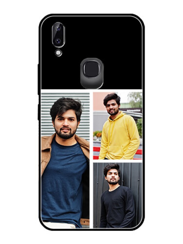 Custom Vivo Y83 Pro Photo Printing on Glass Case  - Upload Multiple Picture Design