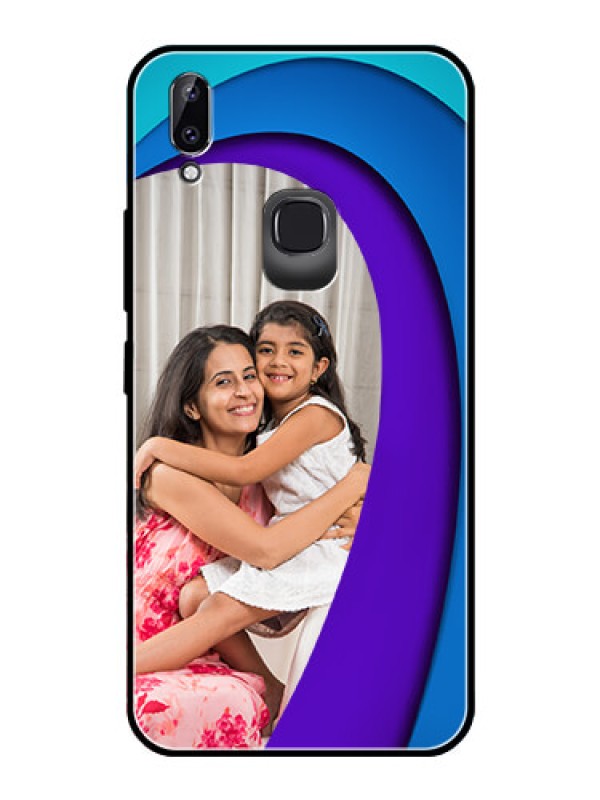 Custom Vivo Y83 Pro Photo Printing on Glass Case  - Simple Pattern Design