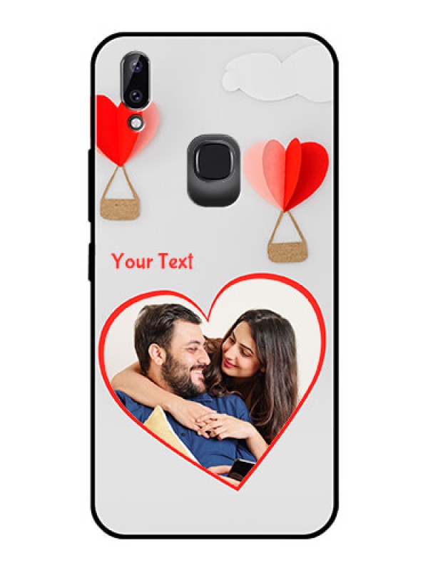 Custom Vivo Y83 Pro Custom Glass Mobile Case  - Parachute Love Design