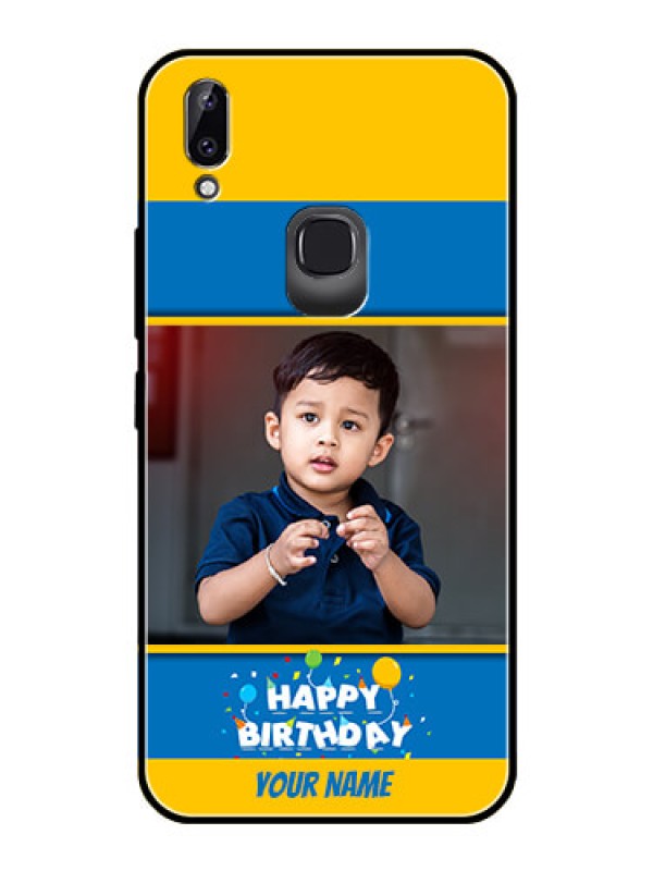 Custom Vivo Y83 Pro Custom Glass Mobile Case  - Birthday Wishes Design