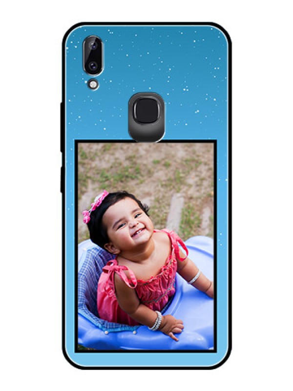 Custom Vivo Y83 Pro Custom Glass Mobile Case  - Wave Pattern Colorful Design