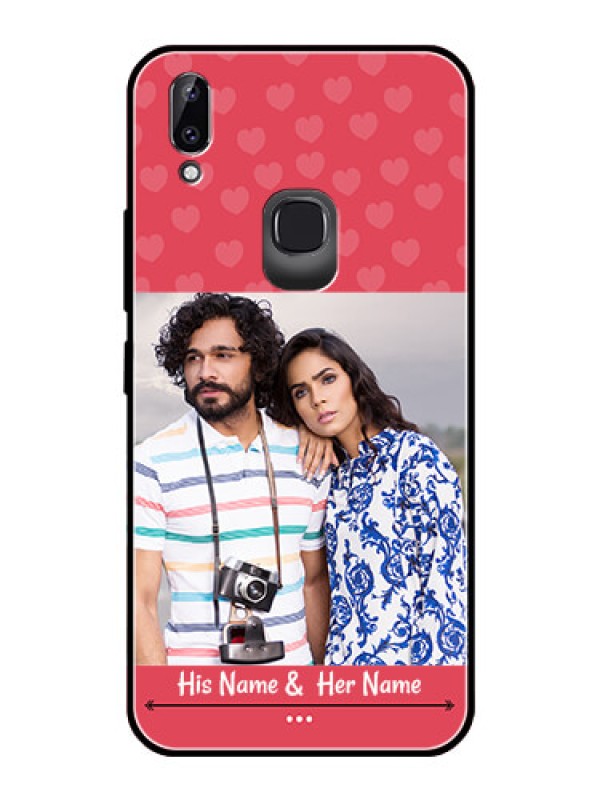 Custom Vivo Y83 Pro Photo Printing on Glass Case  - Simple Love Design