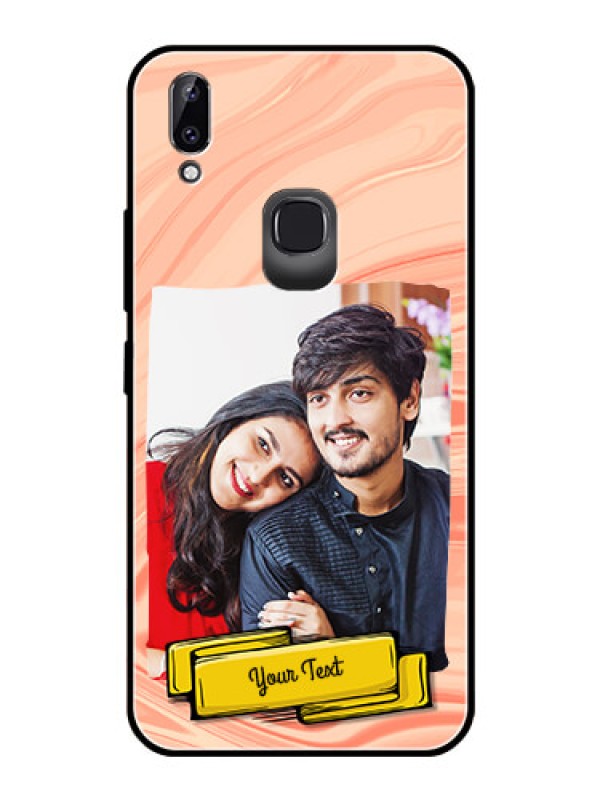Custom Vivo Y83 Pro Personalized Glass Phone Case  - Marble Texture Design