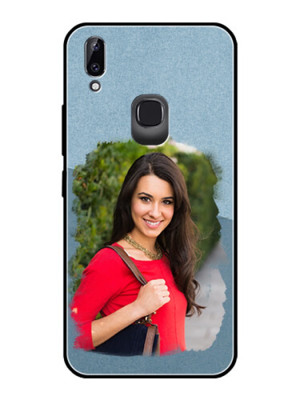 Custom Vivo Y83 Pro Custom Glass Mobile Case  - Grunge Line Art Design