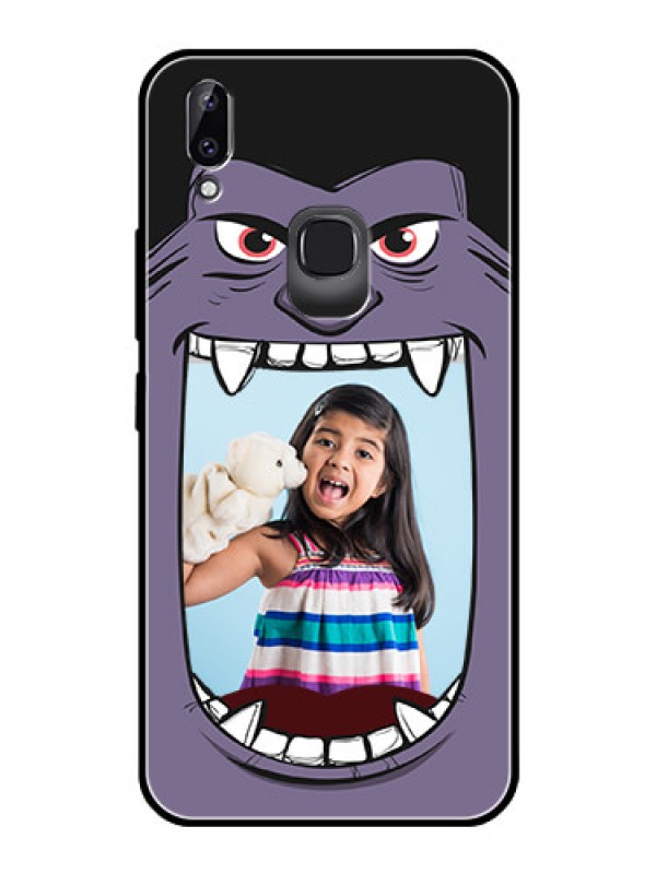 Custom Vivo Y83 Pro Custom Glass Phone Case  - Angry Monster Design