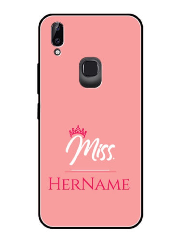 Custom Vivo Y83 Pro Custom Glass Phone Case Mrs with Name