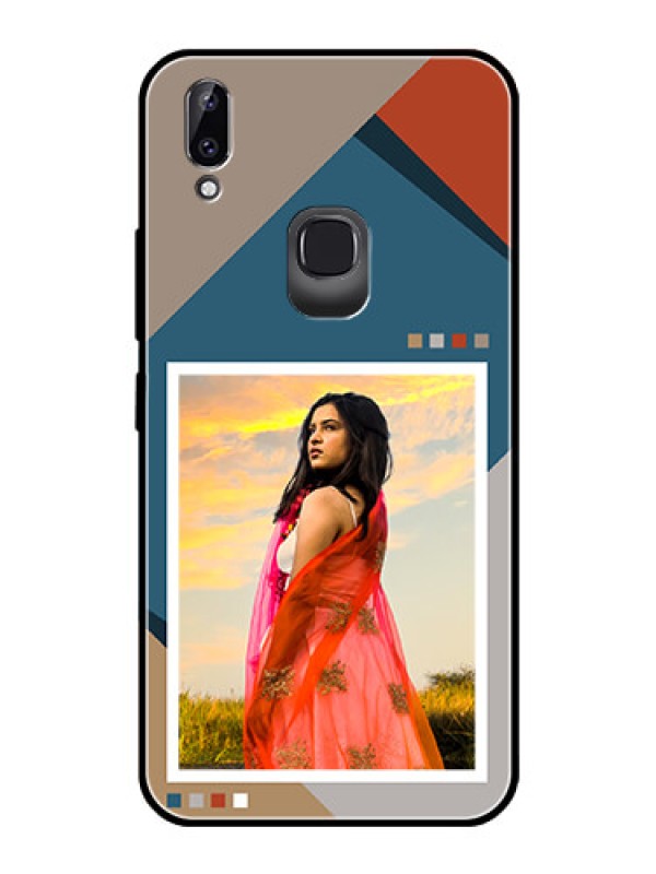 Custom Vivo Y83 Pro Personalized Glass Phone Case - Retro color pallet Design
