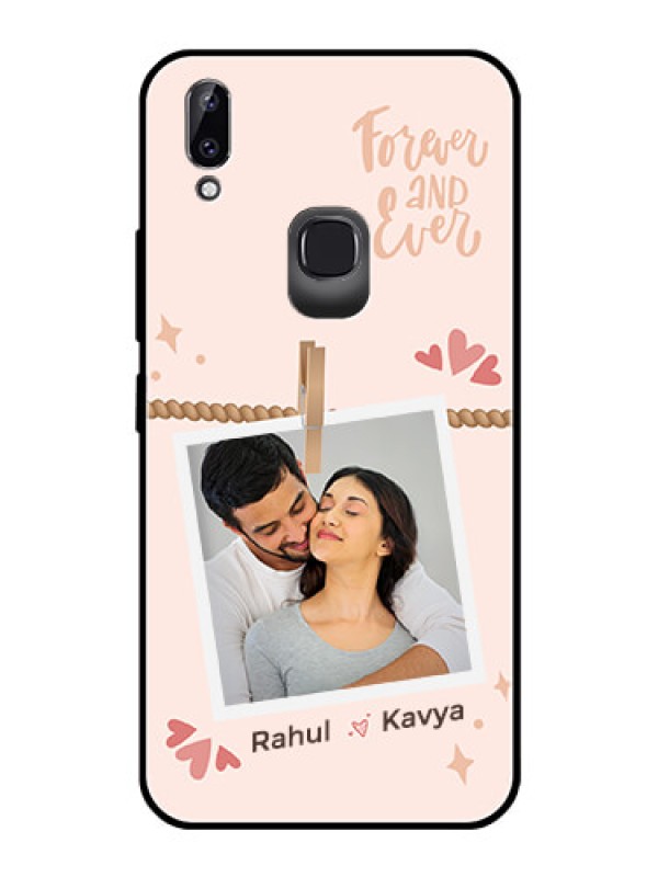 Custom Vivo Y83 Pro Custom Glass Phone Case - Forever and ever love Design